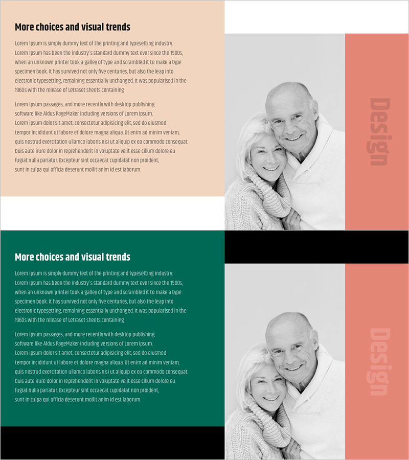 심플 & 모던 와이드 PPT 이미지 & 텍스트 – 고객 성공 사례