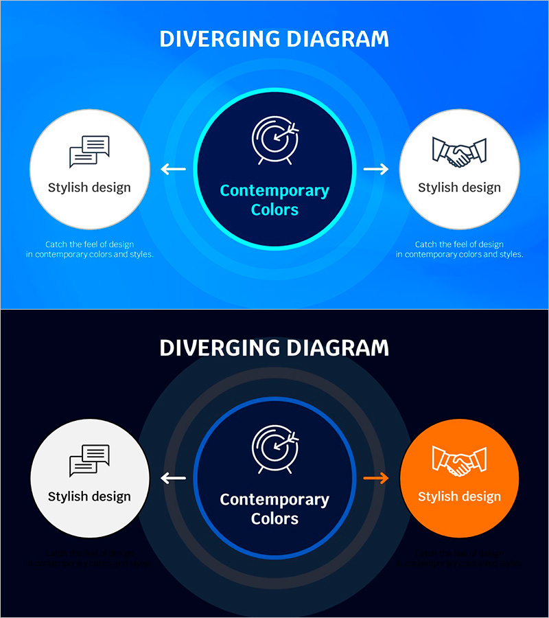 블루라인 다방향 템플릿 – 운영계획 및 마케팅 전략