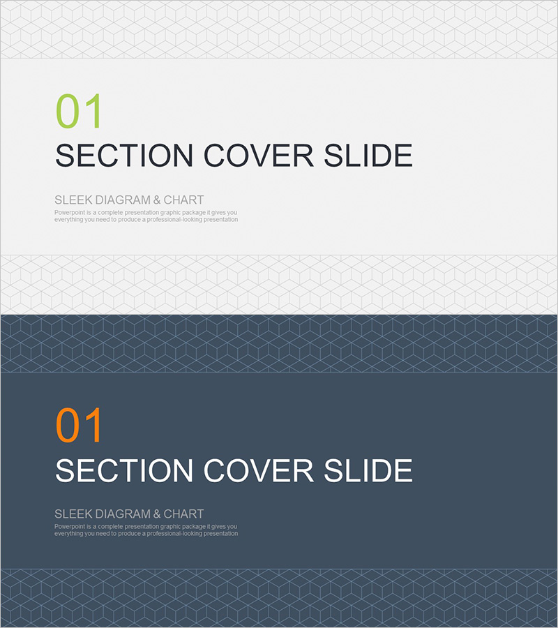 비즈니스 관리 템플릿 간지 – 프로페셔널 섹션 시작