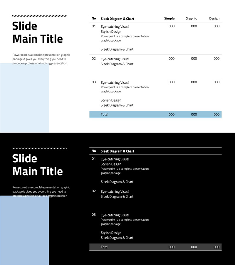 심플 디자인 트렌드 와이드 PPT – 비즈니스 관리의 필수 도구