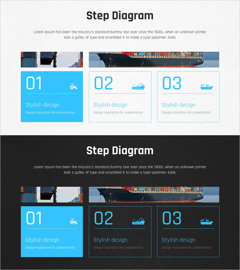 물류 산업 서비스의 최종 목표를 나타내는 다이어그램 슬라이드