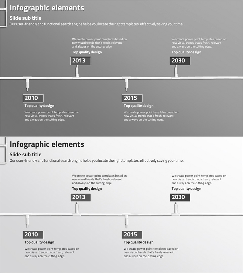 비즈니스 연혁 슬라이드 – 회사 소개를 위한 효과적인 다이어그램