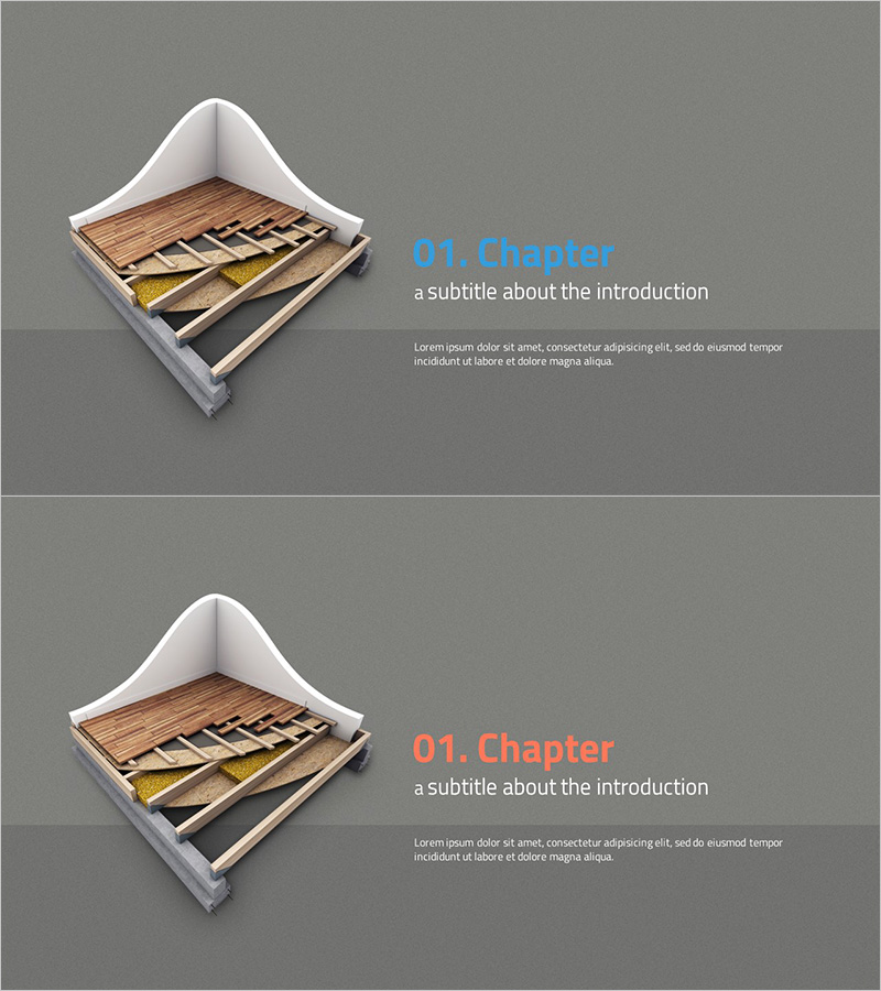 건축공학 템플릿 간지 – 실용적이고 현대적인 디자인