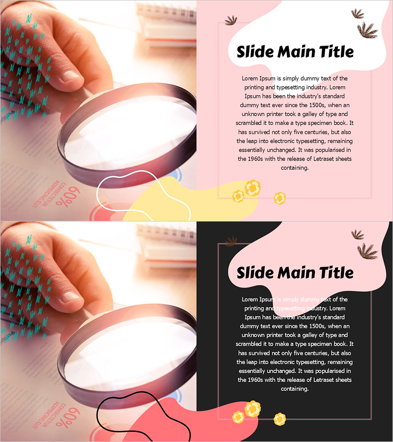 봄 파스텔 와이드 파워포인트 템플릿 – 혁신 기술과 미래 계획