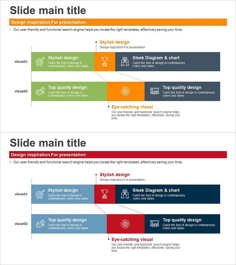 구성내용 가로막대 그래프 – 정보 전달과 분석
