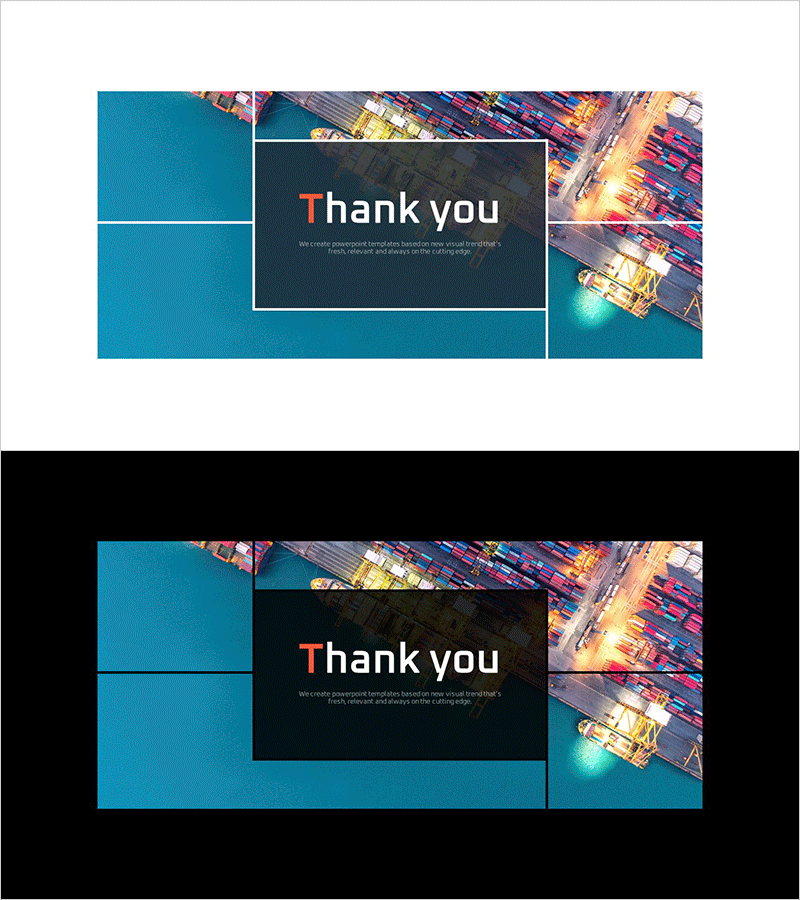 수출 사업 템플릿 엔딩표지 –의미있는 마무리