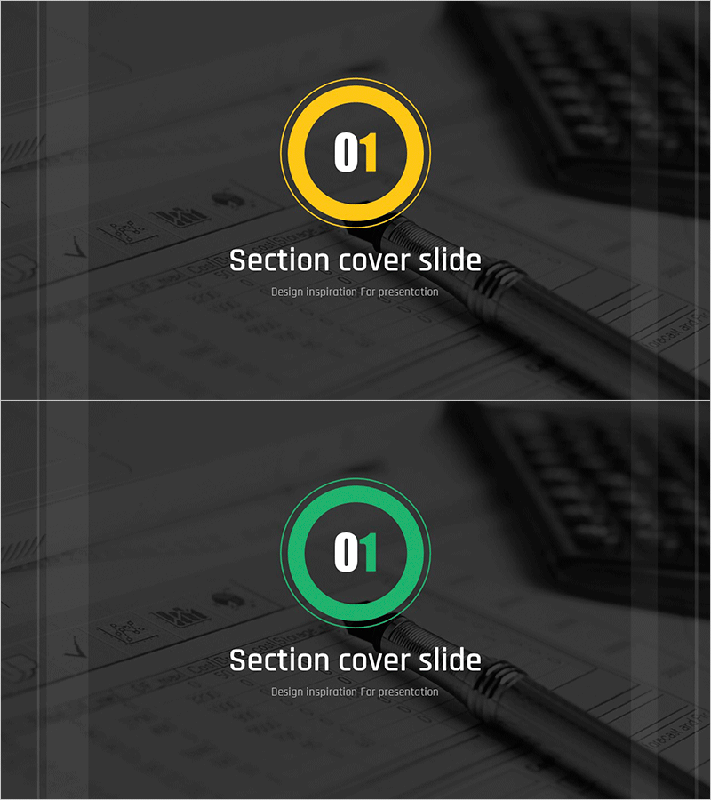 모던 사무실 테마 템플릿 간지 – 프로페셔널한 첫 인상