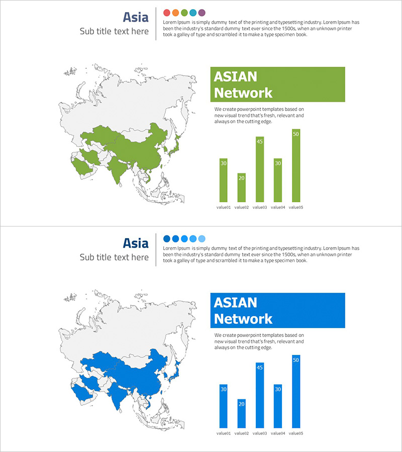 아시아 시장 중심의 네트워크 성장 현황 - 데이터 기반 시장 분석