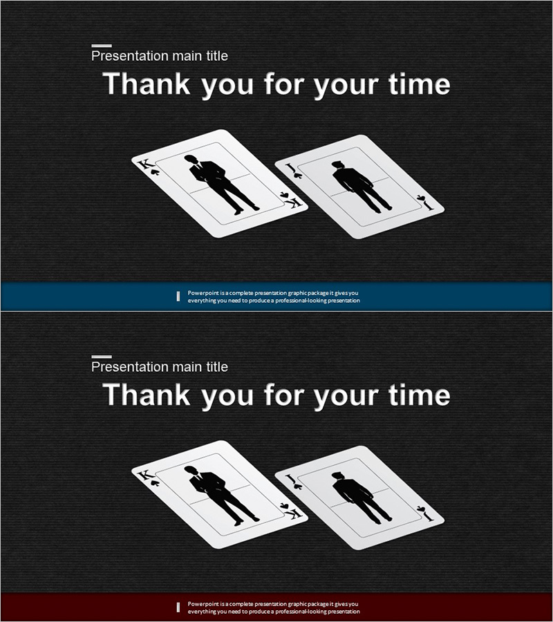 포커 디자인 성공적인 비즈니스 엔딩 표지