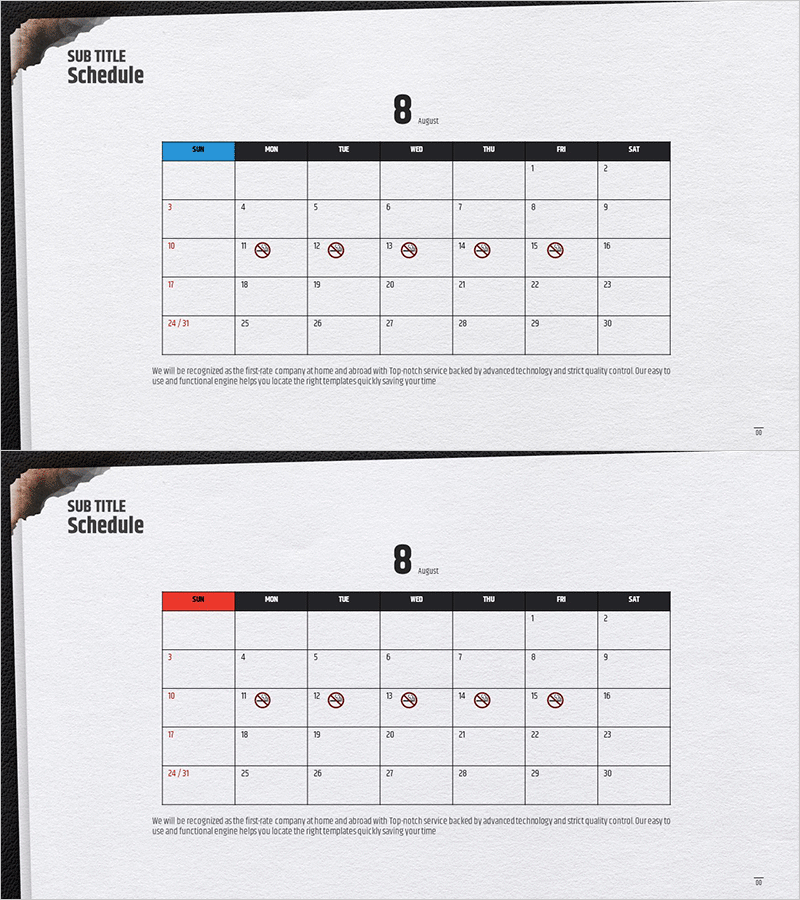 금연을 위한 스케줄표 – 사업 관리와 계획