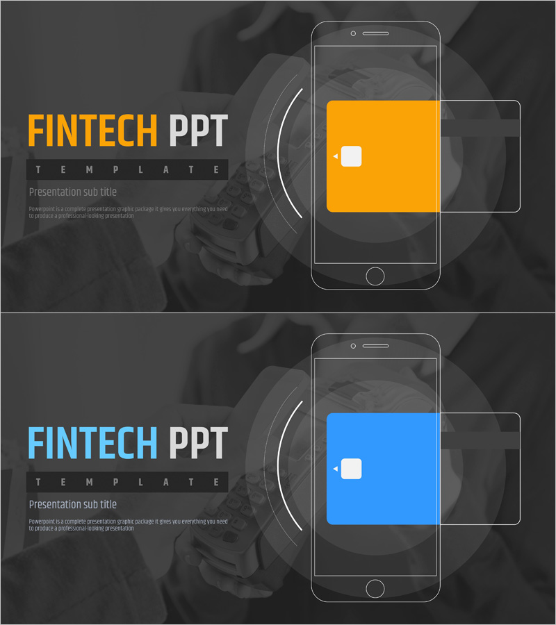 핀테크 템플릿 표지 – 혁신을 담은 첫인상