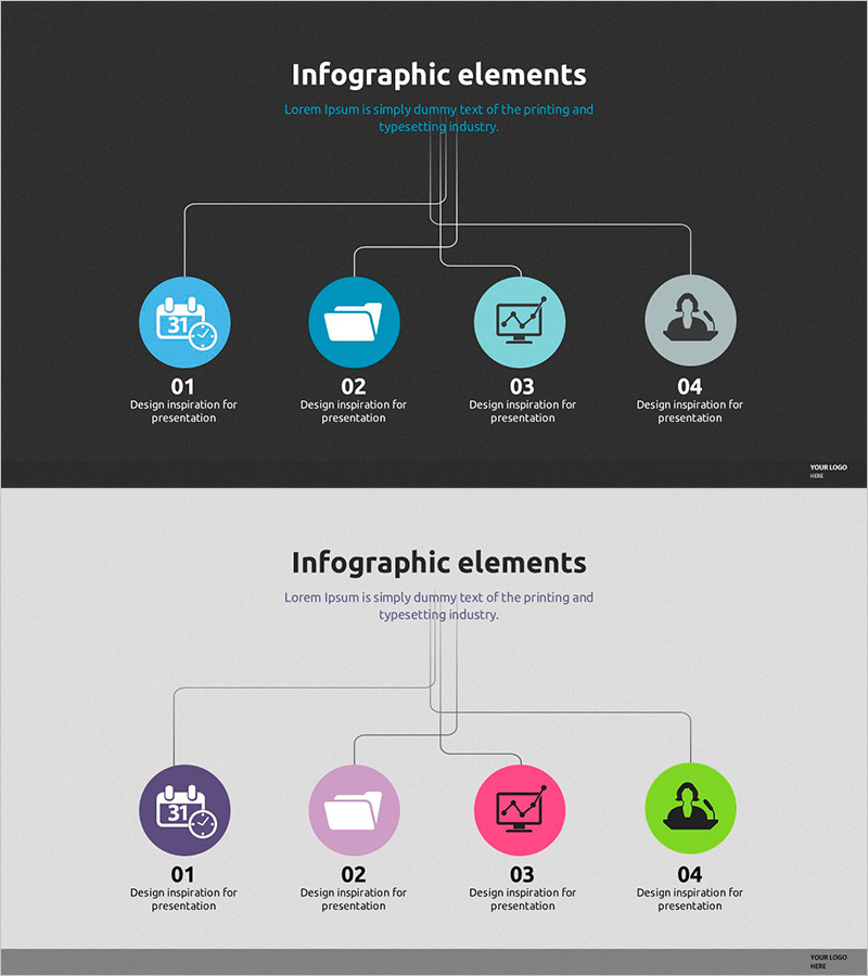 원형 트리구조 슬라이드 – 효율적 서비스 구성도