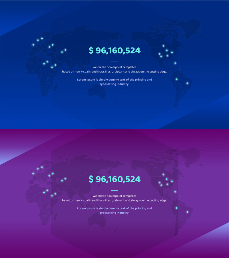 글로벌 시장 수익을 위한 효과적인 시각화 슬라이드