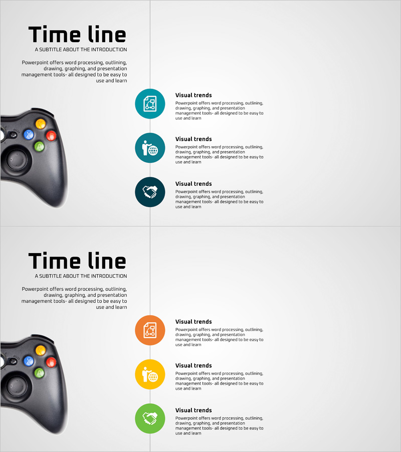 게임 개발 현황과 계획 슬라이드 템플릿 – 미래를 보고하다