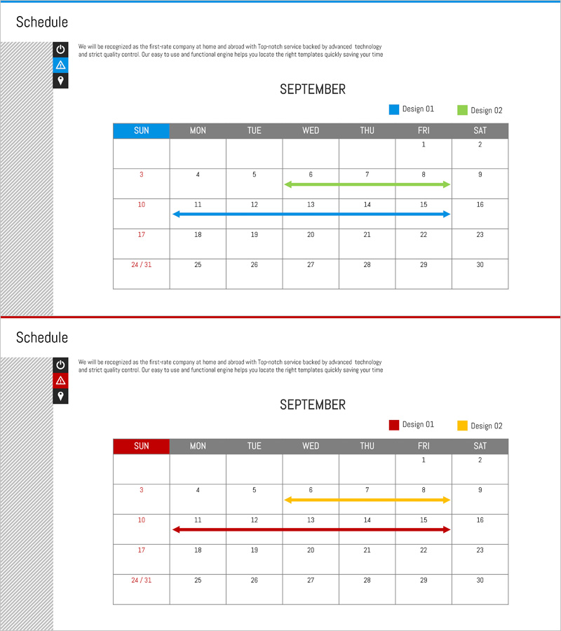 일정 관리 슬라이드 – 효율적 일정 계획