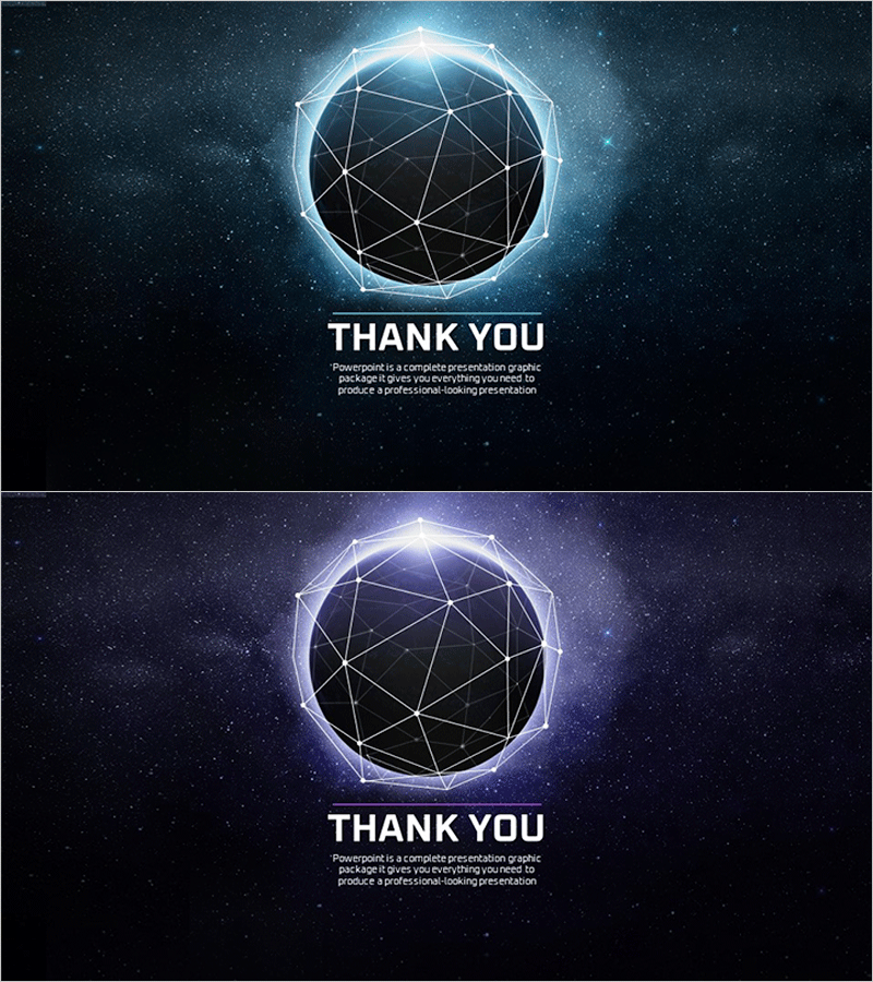 유니버스 행성 테마 템플릿 엔딩 표지