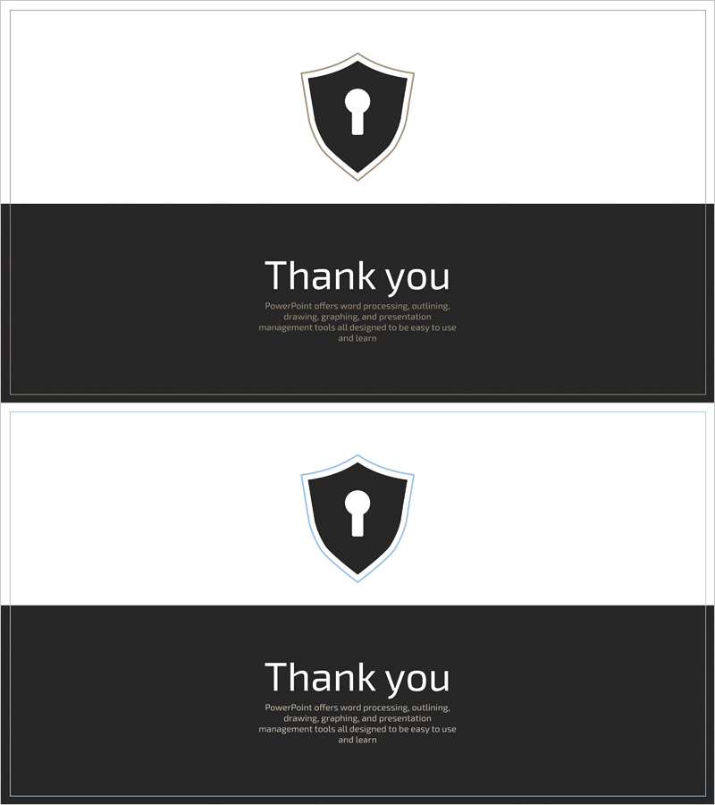 데이터 보안 템플릿 엔딩 표지