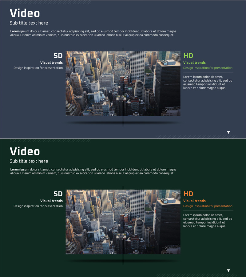 SD vs HD 비교 슬라이드 – 사업비전과 필요성