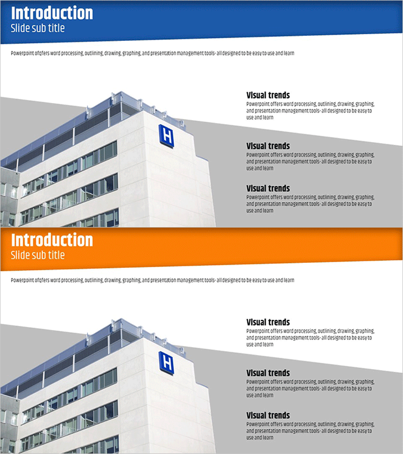성공적인 비즈니스 회사소개 슬라이드 템플릿