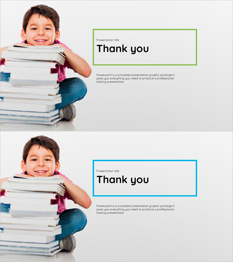 스퀘어 교육 템플릿 엔딩 표지 – 교육의 마무리