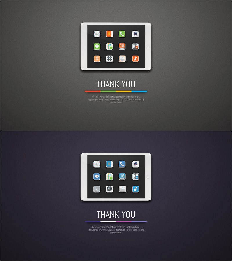 어플리케이션 프레젠테이션 엔딩표지 – 전문성과 친근함 비주얼