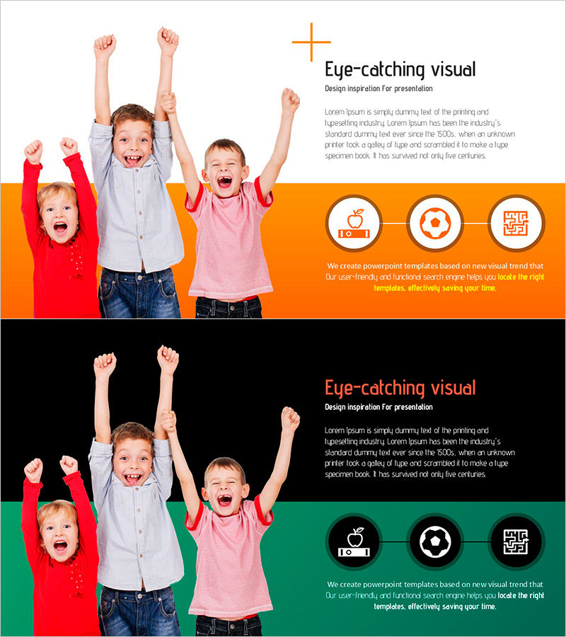 즐겁게 학습하는 방법 슬라이드 템플릿 – 창의적 사고를 담다