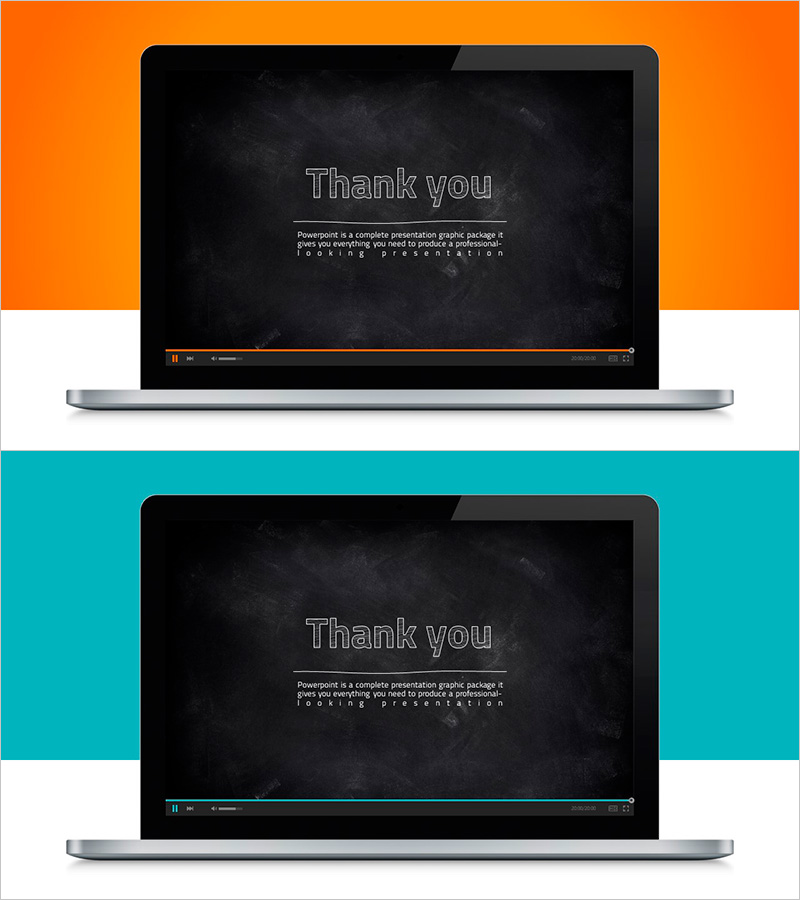 노트북 목업 엔딩 페이지 – 감동을 전하는 프레젠테이션