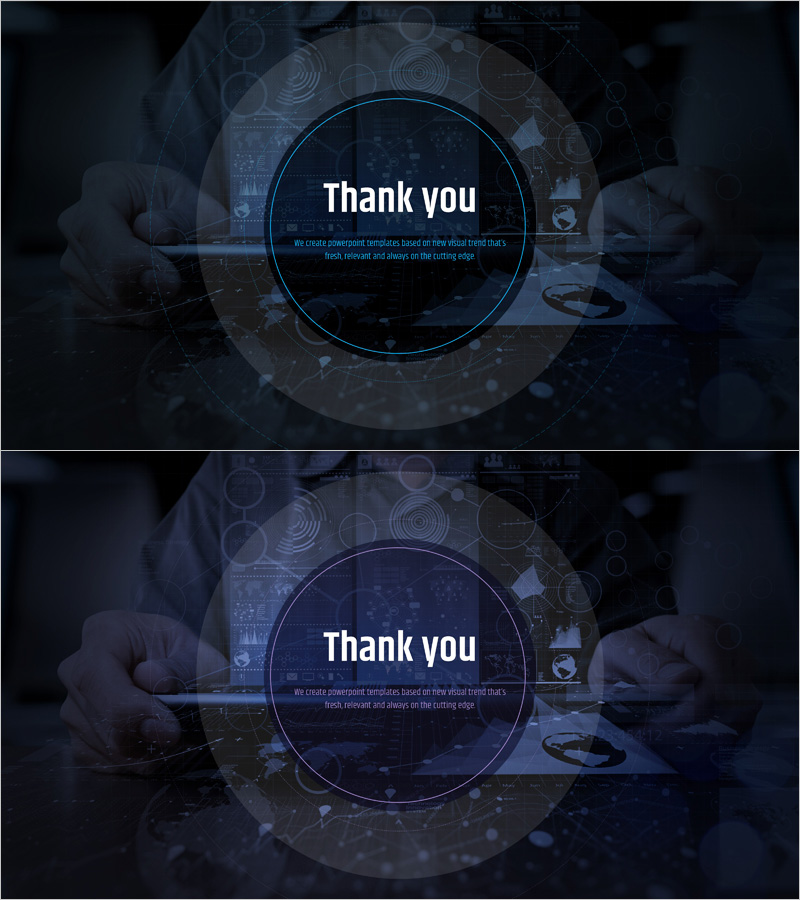 모바일 금융 비즈니스 템플릿 엔딩 표지