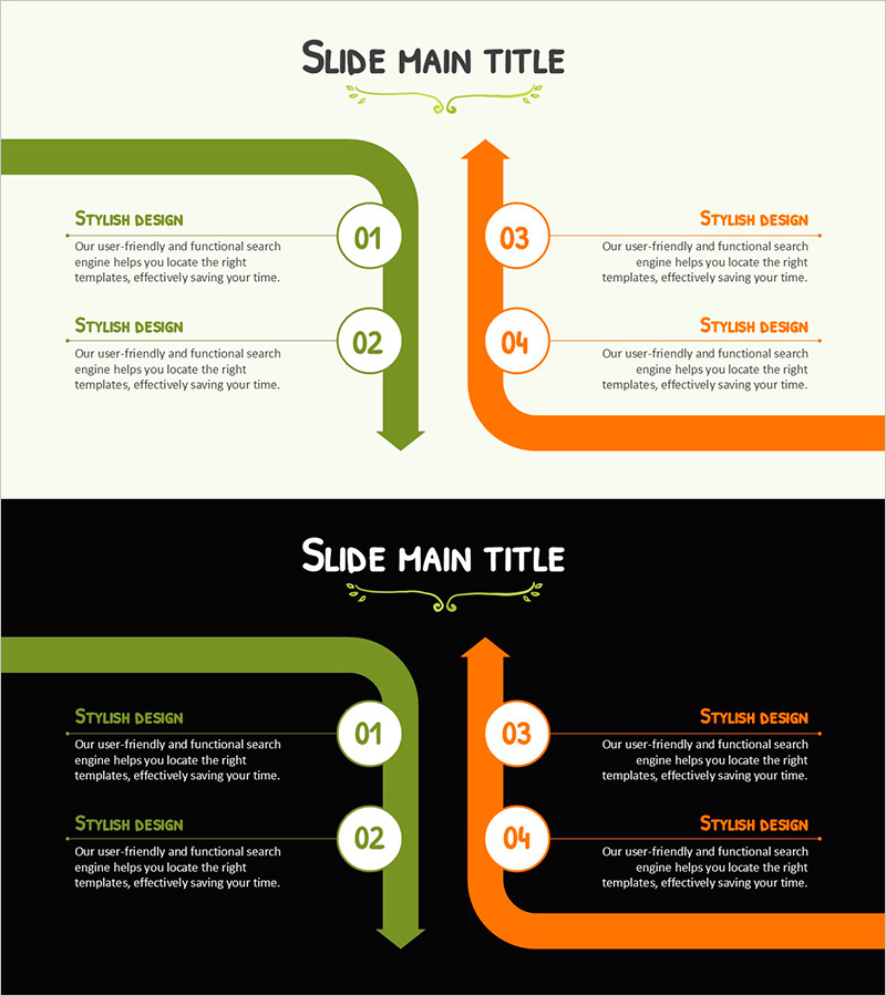 다방향 오렌지 그래프 – 제품 및 서비스 소개
