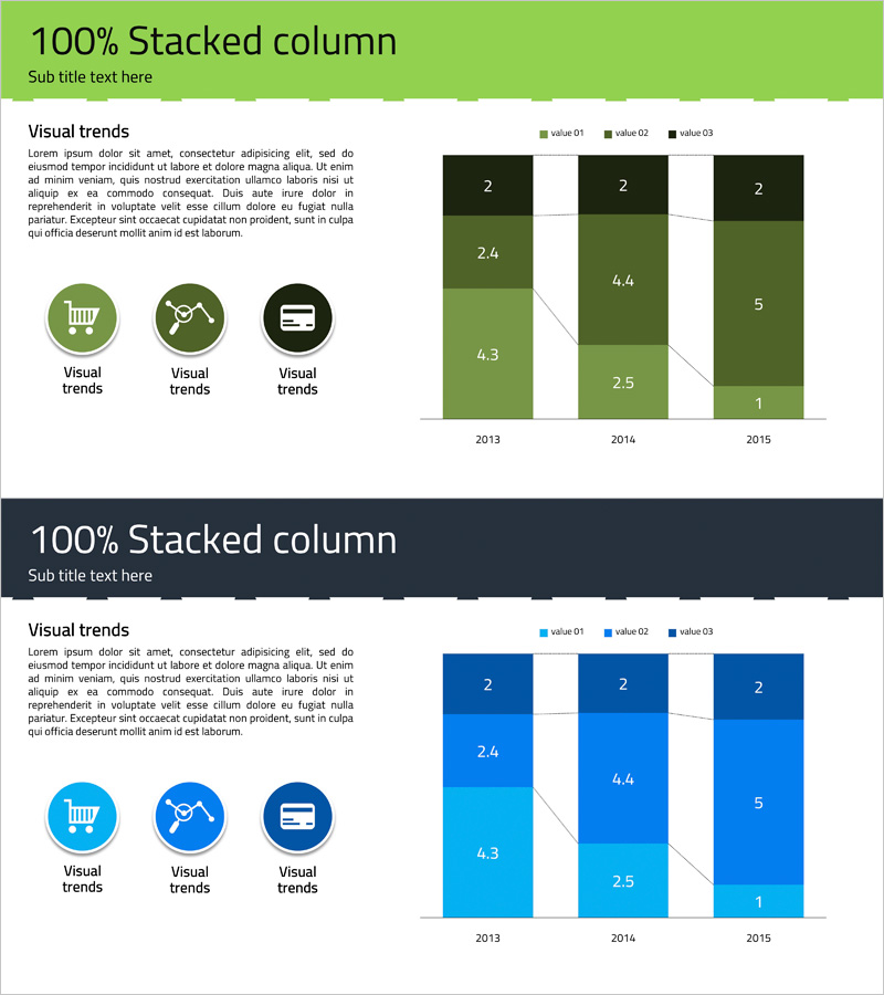 시장 분석 및 동향 초록 남색 – 시장 동향을 선명하게