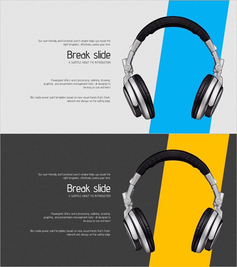 음향기기 제품 개요 – 실용적이고 전문가다운 발표