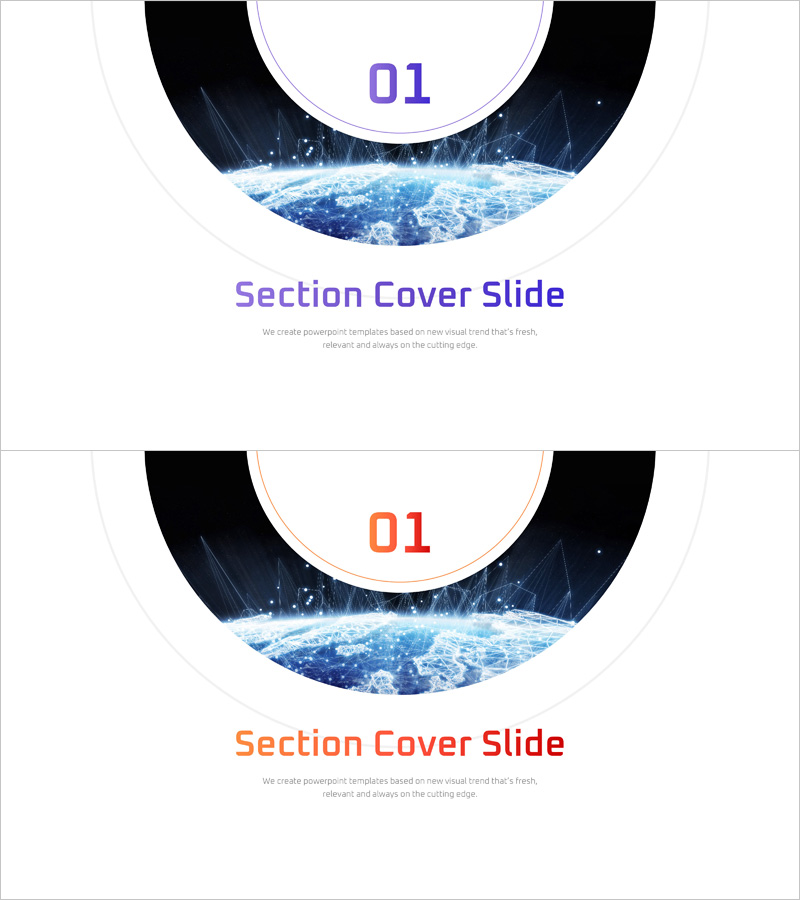 소셜 네트워크 원형 템플릿 간지 01