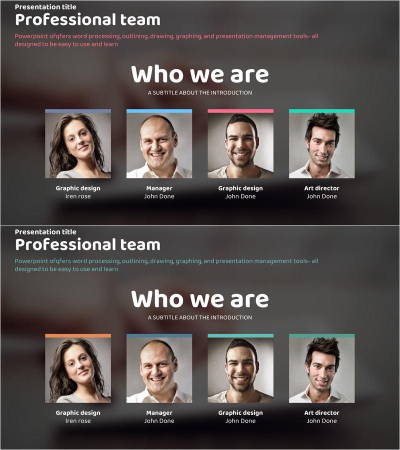 어플리케이션 개발팀 소개 – 전문성과 팀워크 강조