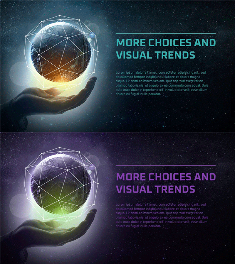 유니버스 행성 테마 템플릿 인트로