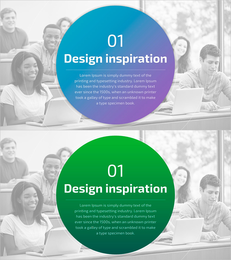 캠퍼스 템플릿 간지 – 디자인 영감을 주는 슬라이드