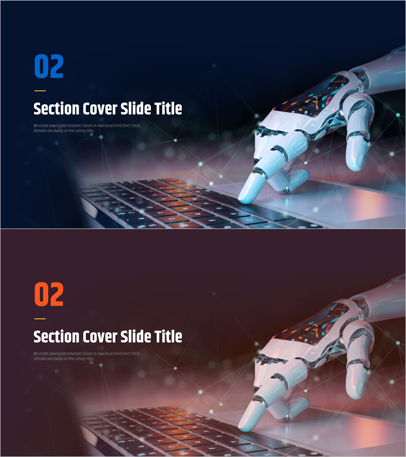 인공지능 로봇 AI 템플릿 간지 02 – 혁신과 미래