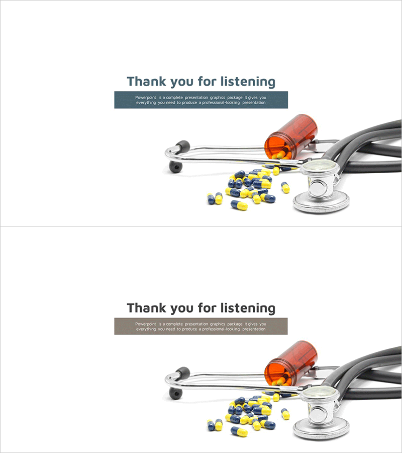 청결한 의료 서비스 템플릿 엔딩
