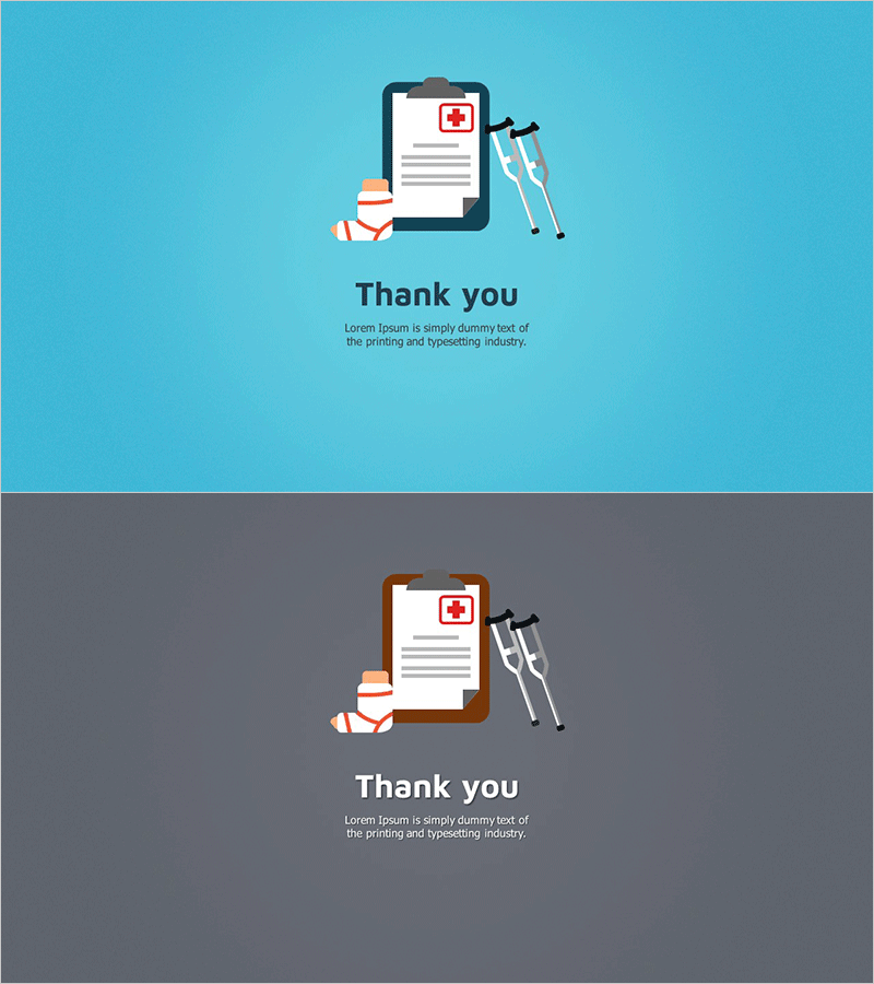 의료 치료 일러스트 엔딩 표지 – 전문성과 신뢰