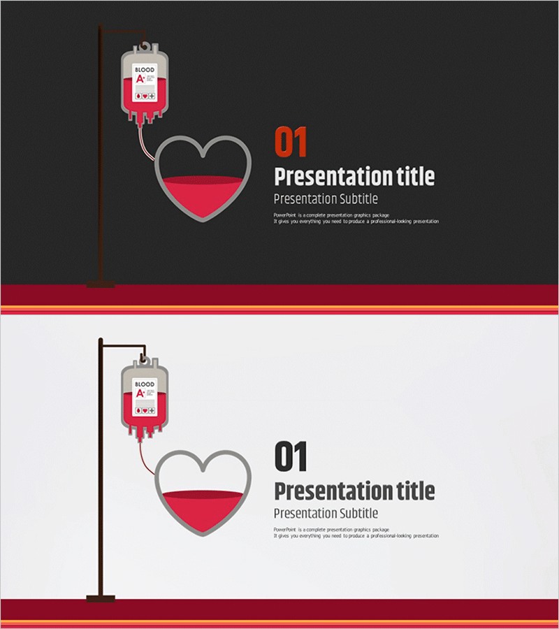 헌혈 비즈니스 템플릿 간지 – 생명을 담은 커버