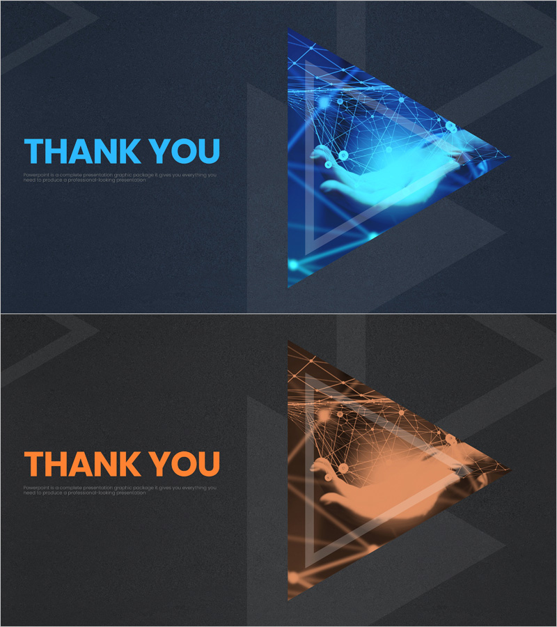 트라이앵글 네트워크 템플릿 엔딩 표지