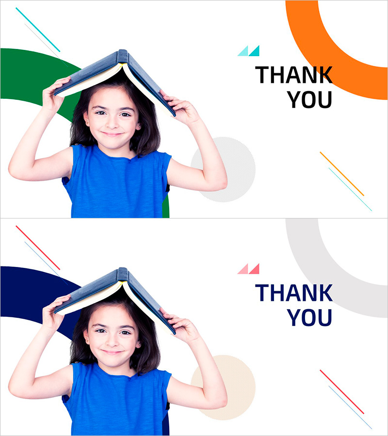 독서 키즈스쿨 템플릿 엔딩 – 감사의 인사