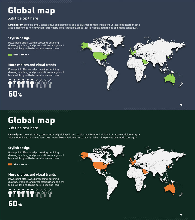 타겟 국가 사용자 분석 지도