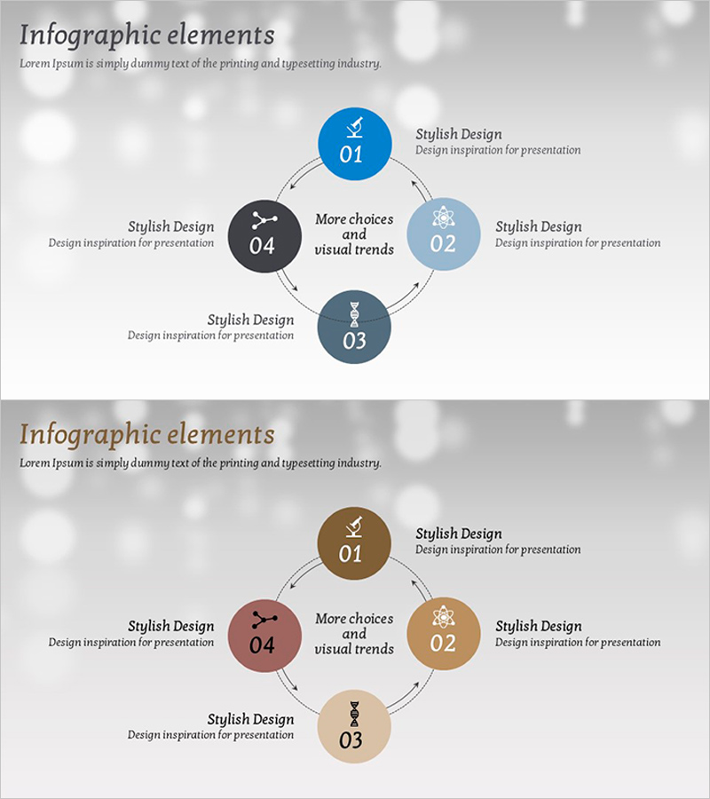 연구 단계 프로세스 슬라이드 디자인 - 사업 추진 전략