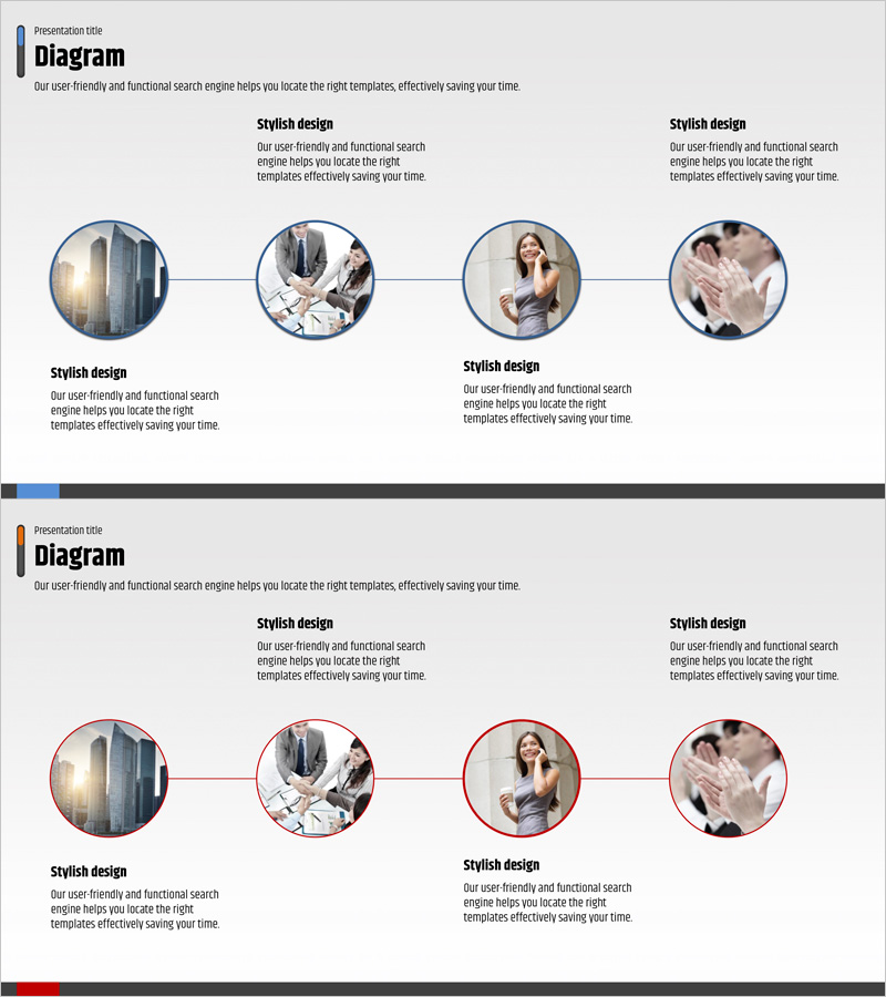 사업배경 및 추진 경과 다이어그램 - 파랑과 빨강