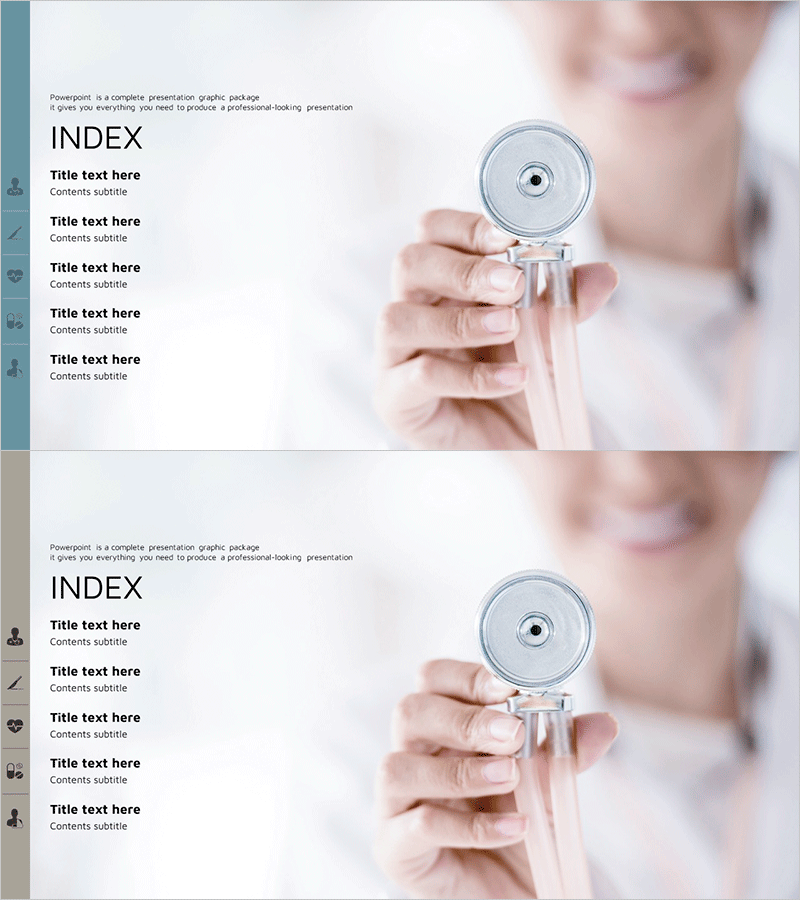 청결한 의료 서비스 템플릿 표지 – 신뢰와 전문성의 상징