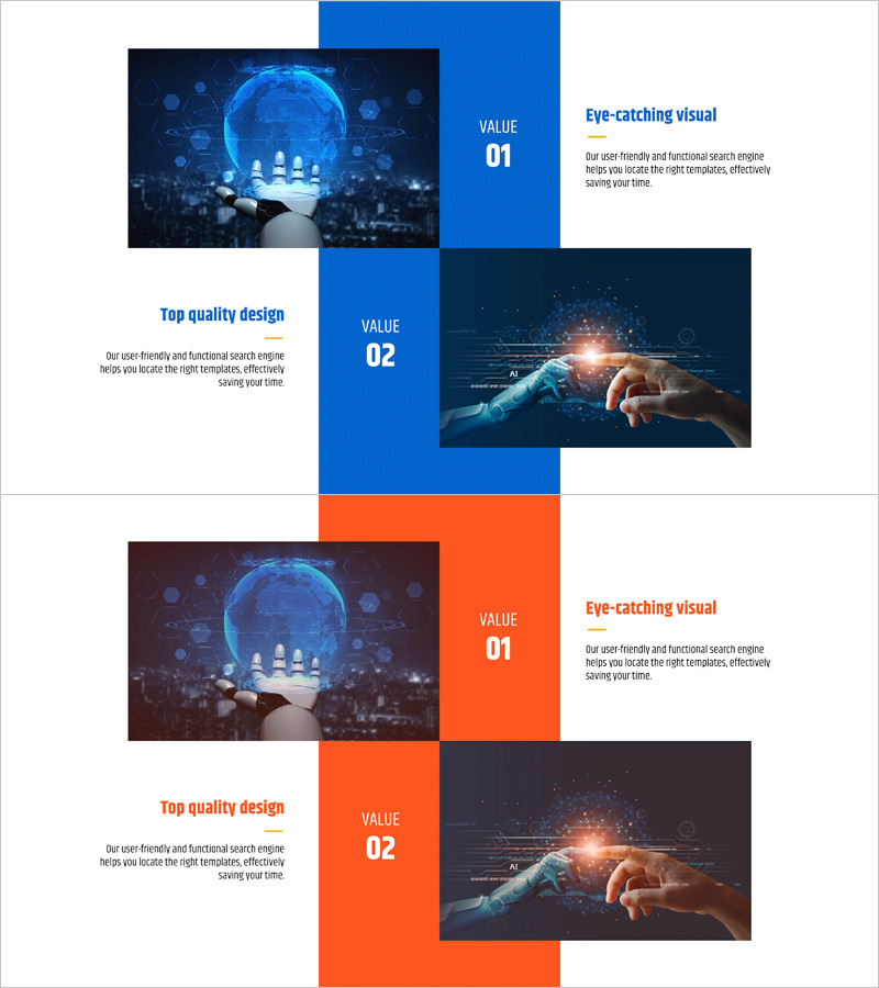 인공지능 사업 목표 설정 – 신뢰와 혁신을 담은 프레젠테이션
