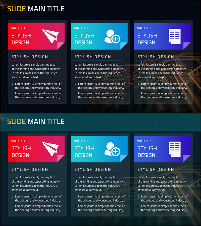 모바일 비즈니스 목표 슬라이드 – 클러스터 다이어그램 활용