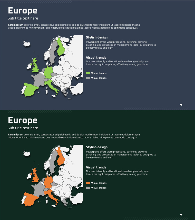 유럽 타겟 국가 분석 지도 – 시장 및 경쟁사 분석