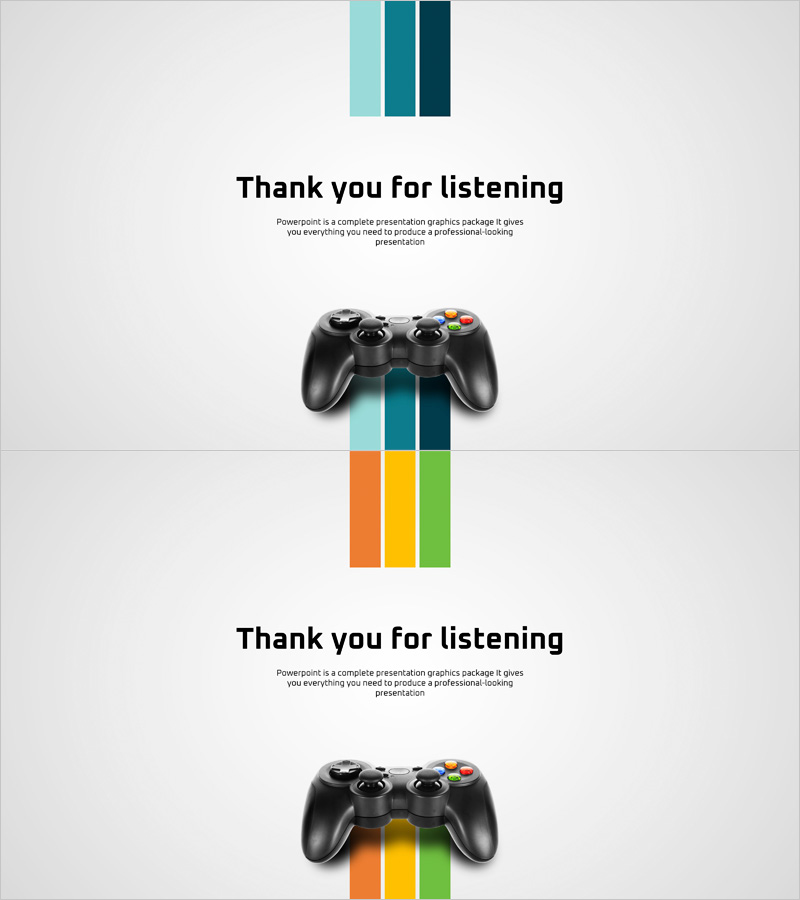 게임 소개 프레젠테이션 엔딩표지 – 감사를 담다