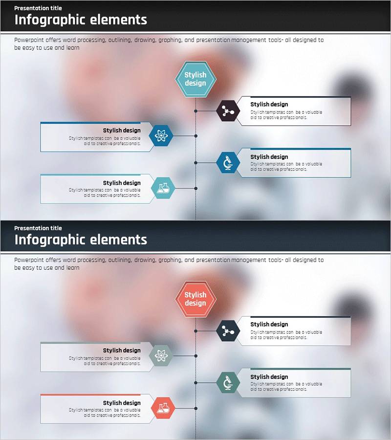 비즈니스 연결 다이어그램 - 효과적인 사업 소개